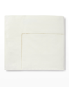 Sferra Full/queen Percale Flat Sheet In Ivory