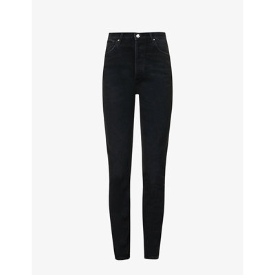 Goldsign The Lawler Straight-leg High-rise Cotton-blend Jeans In Esher