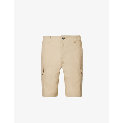 Dickies Millerville Regular-fit Cotton-poplin Shorts In Khaki