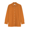 Loulou Studio Espanto Oversized Poplin Shirt - Bci Cotton In Orange