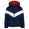 VALENTINO NAVY PANELLED QUILTED SHELL JACKET