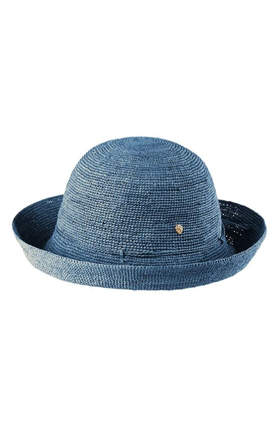 Helen Kaminski 'provence 10' Packable Raffia Hat In Cornflower