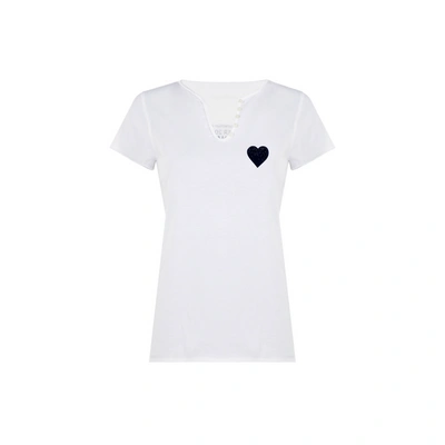 Zadig & Voltaire T-shirt Enjoy Today En Coton In White | ModeSens