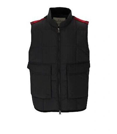 Pre-owned Woolrich Heritage Terrain Black Waistcoat