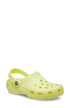 Crocs Classic Clog Beach Unisex Yellow Sandals In Sulphur