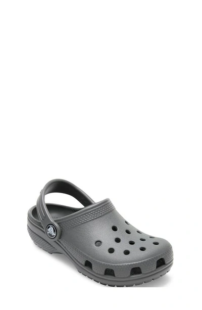 Crocs Kids' Classic Clog In Slate Grey