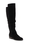 Lucky Brand Calypsow Suede Slouch Boot In Black