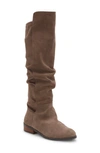 Lucky Brand Calypsow Suede Slouch Boot In Falcon
