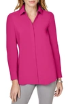Foxcroft Kylie Non-iron Cotton Button-up Shirt In Pink Rosato