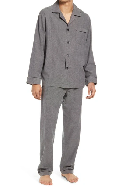 Majestic Citified Cotton Pajamas In Light Charcoal