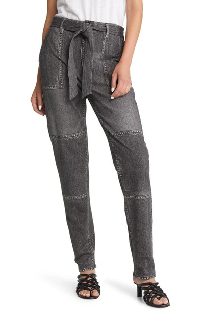 Rag & Bone Miramar Mia Straight Tapered Cotton-terry Pants In Nocolor