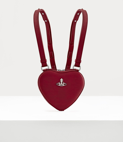 ella heart mini backpack Vivienne Westwood Ella Heart Mini Backpack In Red