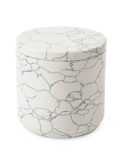 Kassatex Tramonti Stone Cotton Jar In White Grey