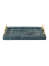 Kassatex Esmeralda Marble Tray In Green