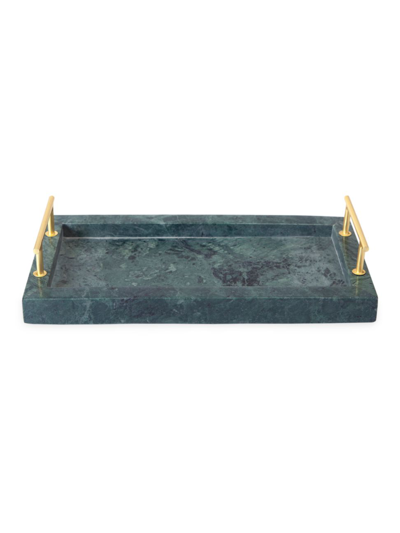 Kassatex Esmeralda Marble Tray In Green Marble