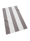 Kassatex Block Stripe Beach Towel In Charcoal White