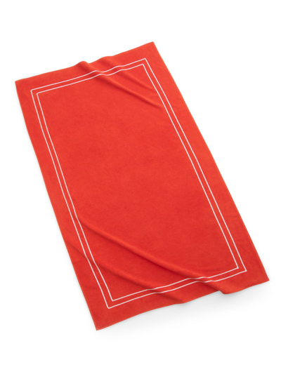 Kassatex Amalfi Beach Towel In Blood Orange