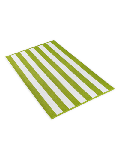 Kassatex Cabana Stripe Beach Towel In Lime