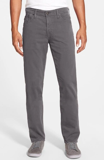 Ag Graduate Sud Slim Straight Leg Pants In Asteroid Grey