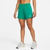 Nike Women's Eclipse Running Shorts Size Small Polyester/spandex/fiber In Neptune Green/reflective Silver