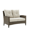 CROSLEY ROCKPORT OUTDOOR WICKER HIGH BACK LOVESEAT