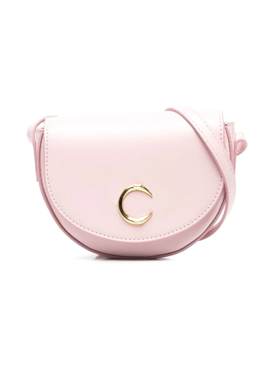 Roberto Cavalli Kids' Logo-plaque Shoulder Bag In Pink