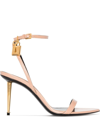 Tom Ford Naked 85mm Leather Sandals In Nude