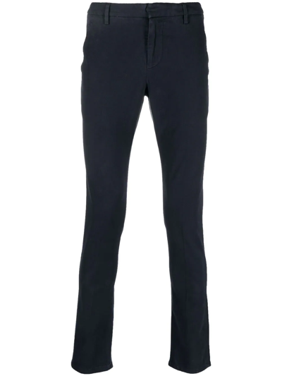 Dondup Slim-cut Chino Trousers In Blue