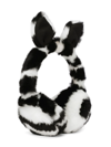 DOLCE & GABBANA ZEBRA-PRINT FAUX-FUR EARMUFFS