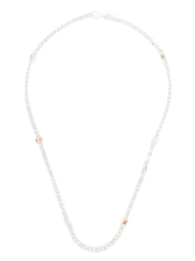 Hatton Labs Gemstone-embellished Necklace In Grey