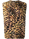 STELLA MCCARTNEY LEOPARD-PRINT SILK BLOUSE