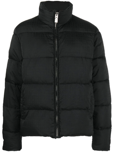 Givenchy Quilted Funnel Neck Jacket In Black