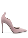 Le Silla 125mm Ivy Suede Pumps In Purple