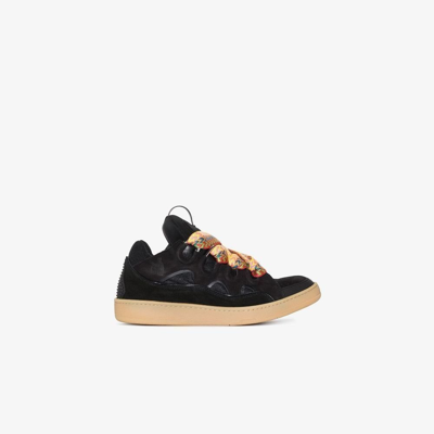 Lanvin Black Curb Low-top Leather Trainers