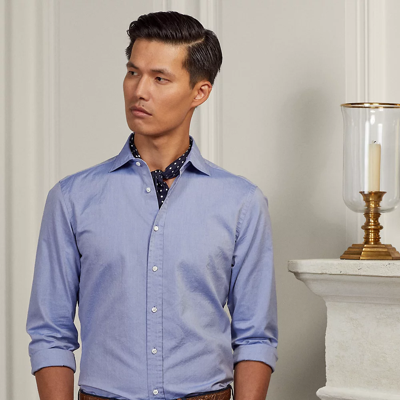 Ralph Lauren Oxford Shirt In Blue