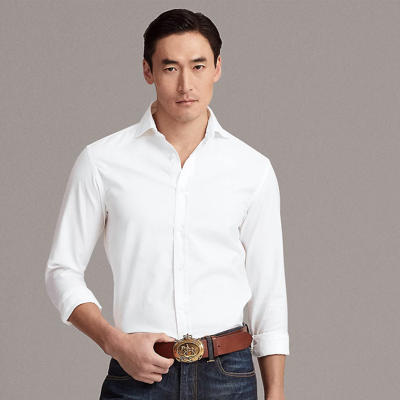 Ralph Lauren Oxford Shirt In White