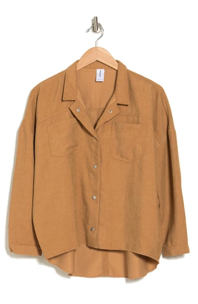 Abound Cord Shirt Jacket In Tan Dale