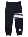 Thom Browne 4-bar Stripe Cotton Track Pants In Blue