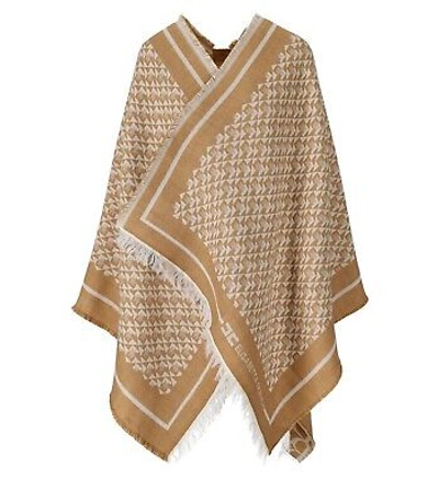 Pre-owned Elisabetta Franchi Beige Butter Wendbarer Cape Damen