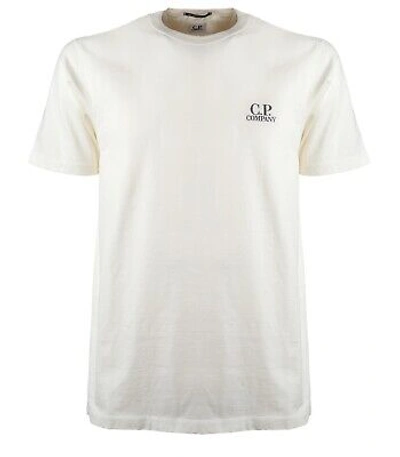 Pre-owned C.p. Company Jersey 30/2 Creme T-shirt Herren