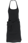 Jacquemus La Robe Doble Wool-blend Midi Dress In Black