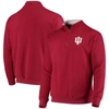 Colosseum Men's Crimson Indiana Hoosiers Tortugas Logo Quarter-zip Jacket In Crimson