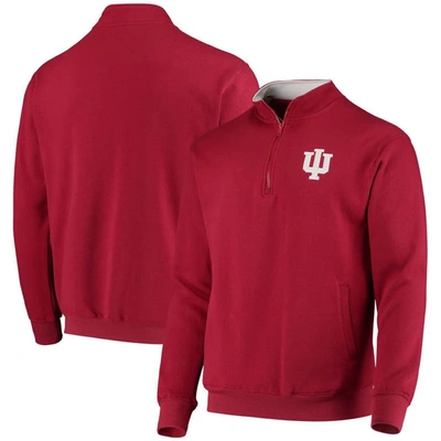 Colosseum Men's Crimson Indiana Hoosiers Tortugas Logo Quarter-zip Jacket