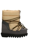 Sacai Padded-panel Lace-up Boots In Multicolor