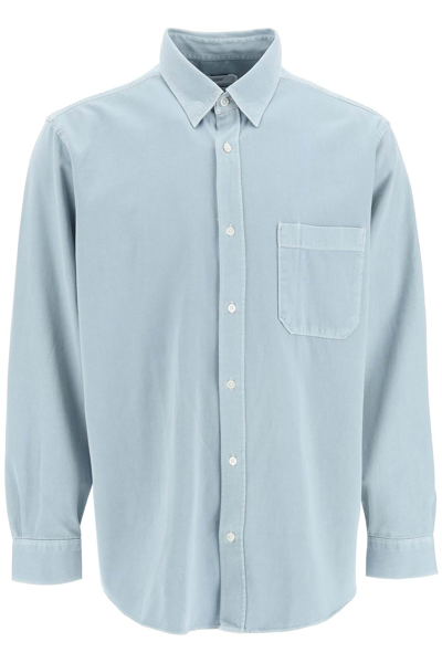 Closed Cotton Twill Shirt In Light Blue