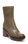 Vince Nicco Leather Mid Shaft Boot In Nocolor