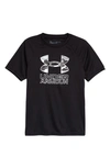 Under Armour Kids' Ua Tech™ Hybrid Performance Graphic Tee In 006 Black