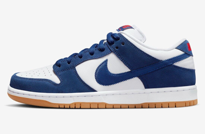 Pre-owned Nike Sb Dunk Low Pro Premium Los Angeles Dodgers Do9395-400 - Free Shipping In Blue