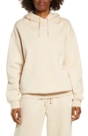 Nike Sportswear Collection Essentials Oversize Hoodie In Sanddrift/ White