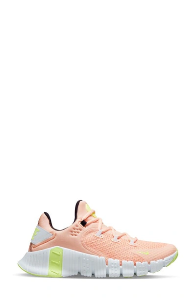 Nike Free Metcon 4 Training Shoe In Arctic Orange/ Green/ Grey